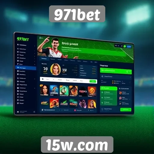 Análise da interface do usuário do site 971bet